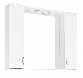 Шкаф зеркальный Style Line Олеандр-2 100/С люкс 100 см белый