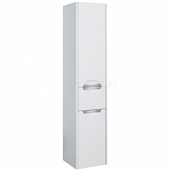 Пенал Акватон Сильва 1A215603SIW7L 32 см дуб полярный левый с корзиной для белья