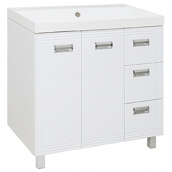 Тумба с умывальником Runo Карат 80 см