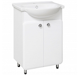 Тумба с умывальником Runo Капри 55 см