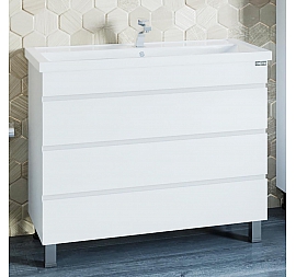 Тумба с умывальником Санта Марс 100 см 3 ящика Фостер напольная