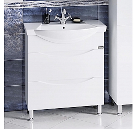 Тумба с умывальником Санта Сатурн 700222 75 см напольная