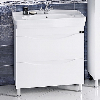 Тумба с умывальником Санта Сатурн 85 см напольная