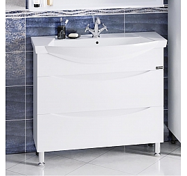 Тумба с умывальником Санта Сатурн 95 см напольная