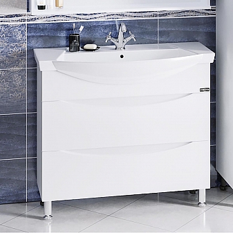 Тумба с умывальником Санта Сатурн 700224 95 см напольная