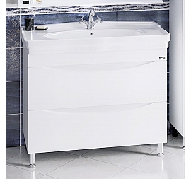 Тумба с умывальником Санта Сатурн 105 см напольная