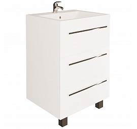 Тумба с умывальником 1Marka Соната 75Н 75 см 3 ящика напольная