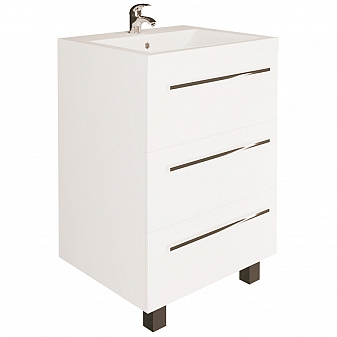 Тумба с умывальником 1Marka Соната 75Н 75 см 3 ящика напольная