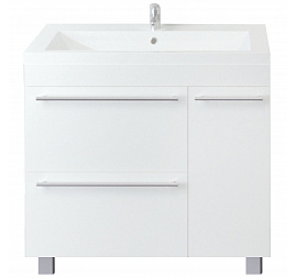 Тумба с умывальником 1Marka Соната 90Н 90 см 1д 2я с корзиной для белья