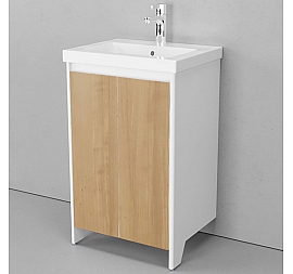 Тумба с умывальником Velvex Klaufs 50.2D-617.216 50 см напольная