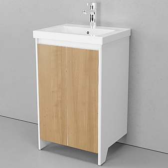 Тумба с умывальником Velvex Klaufs 50.2D-617.216 50 см напольная