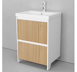 Тумба с умывальником Velvex Klaufs 60.2Y-617.216 60 см напольная