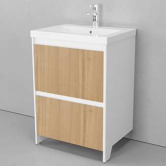 Тумба с умывальником Velvex Klaufs 60.2Y-617.216 60 см напольная