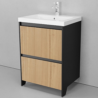 Тумба с умывальником Velvex Klaufs 60.2Y-617.217 60 см напольная