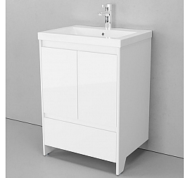 Тумба с умывальником Velvex Klaufs 60.2D.1Y-616.216 60 см напольная