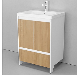 Тумба с умывальником Velvex Klaufs 60.2D.1Y-617.216 60 см напольная