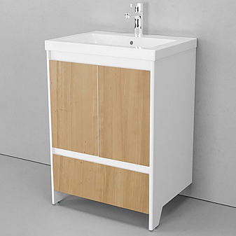 Тумба с умывальником Velvex Klaufs 60.2D.1Y-617.216 60 см напольная