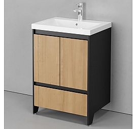 Тумба с умывальником Velvex Klaufs 60.2D.1Y-617.217 60 см напольная