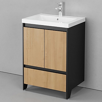 Тумба с умывальником Velvex Klaufs 60.2D.1Y-617.217 60 см напольная