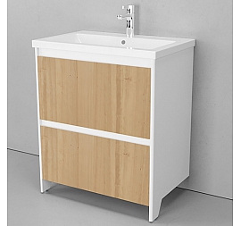 Тумба с умывальником Velvex Klaufs 70.2Y-617.216 70 см напольная