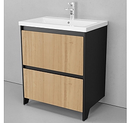 Тумба с умывальником Velvex Klaufs 70.2Y-617.217 70 см напольная