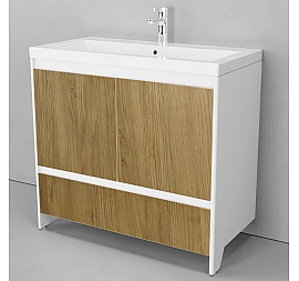 Тумба с умывальником Velvex Klaufs 90.2D.1Y-617.216 90 см напольная