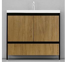 Тумба с умывальником Velvex Klaufs 90.2D.1Y-617.217 90 см напольная