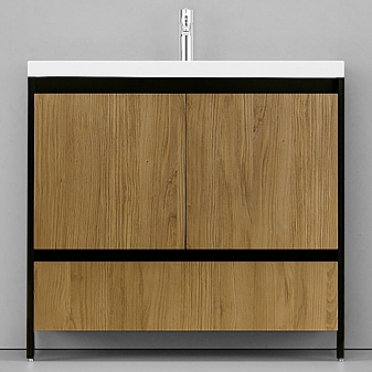 Тумба с умывальником Velvex Klaufs 90.2D.1Y-617.217 90 см напольная