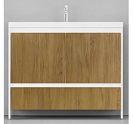 Тумба с умывальником Velvex Klaufs 100.2D.1Y-617.216 100 см напольная