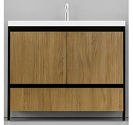 Тумба с умывальником Velvex Klaufs 100.2D.1Y-617.217 100 см напольная