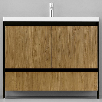 Тумба с умывальником Velvex Klaufs 100.2D.1Y-617.217 100 см напольная