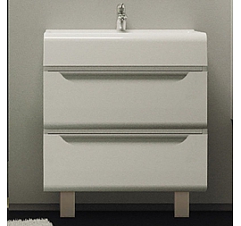 Тумба с умывальником Velvex Cub 70 70 см напольная белая