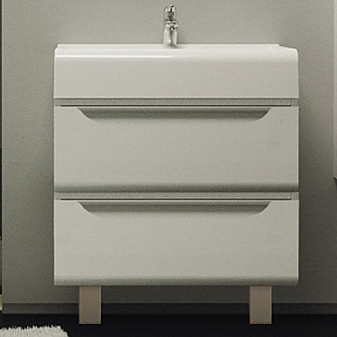 Тумба с умывальником Velvex Cub 70 70 см напольная белая