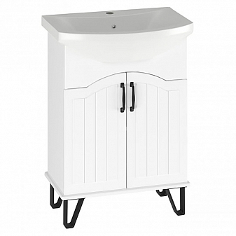 Тумба с умывальником Runo Марсель 00-00000997 60 см белый