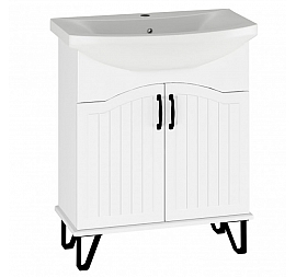 Тумба с умывальником Runo Марсель 00-00000998 70 см белый