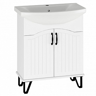 Тумба с умывальником Runo Марсель 00-00000998 70 см белый