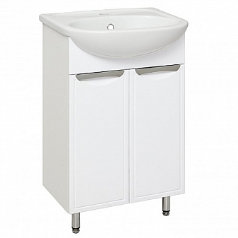 Тумба с умывальником Runo Комфорт 50 см белый