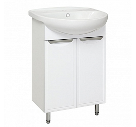 Тумба с умывальником Runo Комфорт 00-00000734 55 см белый