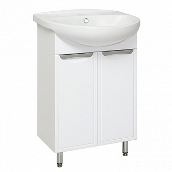 Тумба с умывальником Runo Комфорт 55 см белый