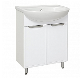Тумба с умывальником Runo Комфорт 00-00000735 60 см белый