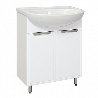 Тумба с умывальником Runo Комфорт 60 см белая