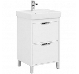 Тумба с умывальником Aquanet Гретта New 233576 55 см белая