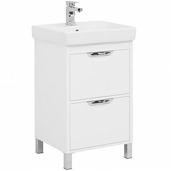 Тумба с умывальником Aquanet Гретта New 233576 55 см белая