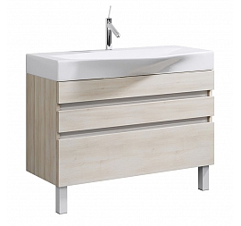 Тумба с умывальником Aqwella 5 stars Bergamo Ber.01.10/n/A 100 см акация