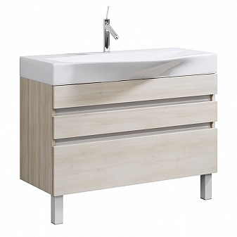 Тумба с умывальником Aqwella 5 stars Bergamo Ber.01.10/n/A 100 см акация