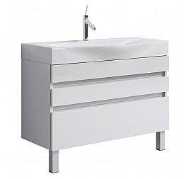 Тумба с умывальником Aqwella 5 stars Bergamo Ber.01.10/n/W 100 см белый