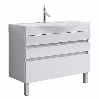 Тумба с умывальником Aqwella 5 stars Bergamo Ber.01.10/n/W 100 см белый