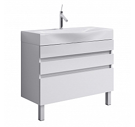 Тумба с умывальником Aqwella 5 stars Bergamo Ber.01.08/n/W 80 см белый