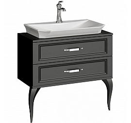 Тумба с умывальником Aqwella 5 stars LaDonna LAD0108BLK 85 см черный