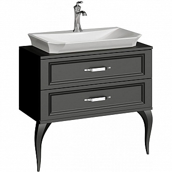 Тумба с умывальником Aqwella 5 stars LaDonna LAD0108BLK 85 см черный